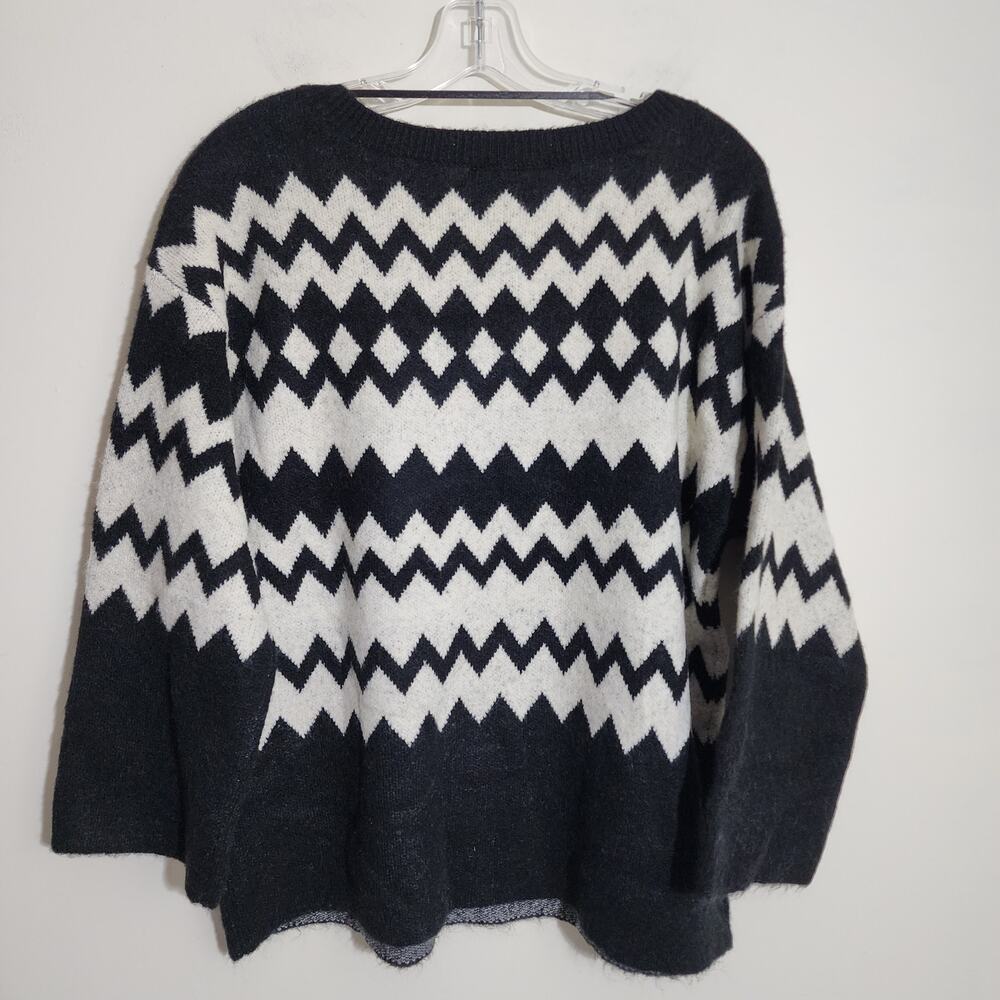 Lane Bryant NWT bracelet sleeve fair isle boatneck sweater woman's size 14/16 - Picture 4 of 15